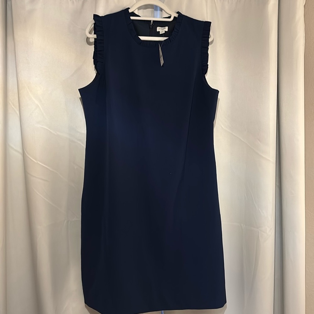 JCREW navy sleeveless dress